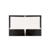 JAM Paper Laminated Two-Pocket Glossy Presentation Folders Black Bulk 25/Pack 385GBLD