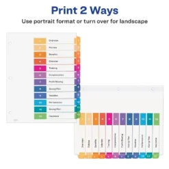Avery Ready Index Customizable Table Of Contents Asst Dividers 12-Tab Ltr 3 Sets 11083 10 Avery Ready Index Customizable Table Of Contents Asst Dividers 12-Tab Ltr 3 Sets 11083 -Office Supplies GUEST 6629fa65 4189 4992 9336 81c399ef0ed2