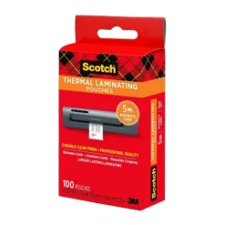 Scotch Business Card Size Thermal Laminating Pouches 5 Mil 3 3/4 X 2 3/8 100/Pack TP5851100 -Office Supplies GUEST 662dcc7b 7968 45eb 8b79 875e5438516c