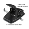 MyOfficeInnovations 2-Hole Punch 28 Sheet Capacity Black (26637-CC) 799825