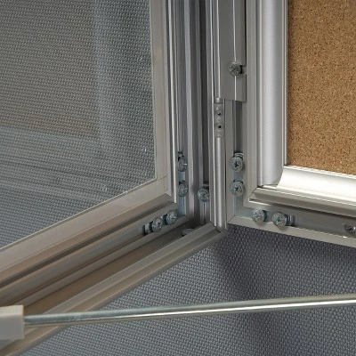 Azar Displays Medium Enclosed Cork Bulletin Board W/ Lock & Key 8 Azar Displays Medium Enclosed Cork Bulletin Board W/ Lock & Key - Image 8