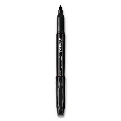 Universal Pen-Style Permanent Marker Bullet/Fine Black 60 Per Pack 07074 4 Universal Pen-Style Permanent Marker Bullet/Fine Black 60 Per Pack 07074 - Image 4