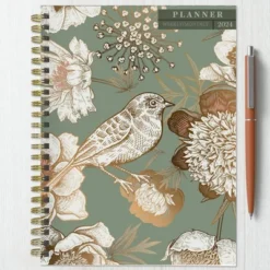 TF Publishing 2024 Weekly/Monthly Planner 8"x6.5" Birds & Floral -Office Supplies GUEST 69ae4c10 57cf 422c b850 3837ec06b9a6