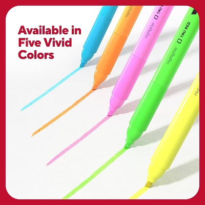 TRU RED Pocket Highlighter With Grip Chisel Tip Yellow 36/Pack TR54582 4 TRU RED Pocket Highlighter With Grip Chisel Tip Yellow 36/Pack TR54582 - Image 4