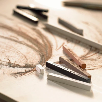 Conte Crayons In Plastic Box, HB Tip, White, Pack Of 12 1 Conte Crayons In Plastic Box, HB Tip, White, Pack Of 12