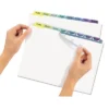 Avery Print & Apply Clear Label Dividers W/Color Tabs 8-Tab Letter 25 Sets 11993