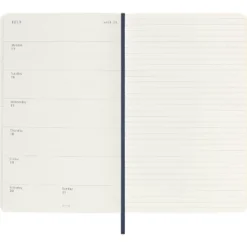 Moleskine 2023-24 18 Month Academic Weekly Planner 8.25"x5" Large Softcover Blue -Office Supplies GUEST 6d6b7d53 84fd 4d5d 8229 b2dd5e29d461
