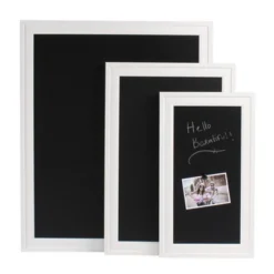 27.5" X 18.5" Bosc Framed Magnetic Chalkboard White - DesignOvation -Office Supplies GUEST 6dd6181e 7506 43f4 88e1 89c0e67466bc