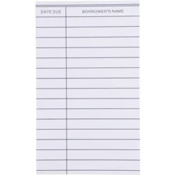 Paper Junkie 250 Pack Blank Library Cards For School Book Checkouts, CDs, DVDs, Vinyl Records, Classroom Supplies, White, 3 X 5 In -Office Supplies GUEST 6ddccd59 667e 4512 8479 5c9e9fcb800b