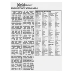 Talented Kitchen 224 Pieces Pantry Labels For Kitchen Canisters, Preprinted Black Font On Clear Stickers For Food Storage Containers -Office Supplies GUEST 6e6e3d87 47d8 4fec aaea c05546652d97