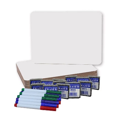 Flipside Magnetic Dry Erase Whiteboard Set 9" X 12" 12 Sets Of 3 (FLP31004) 1 Flipside Magnetic Dry Erase Whiteboard Set 9" X 12" 12 Sets Of 3 (FLP31004)