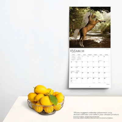 Browntrout 2024 Wall Calendar 12"x12" Unicorns Foiled 3 Browntrout 2024 Wall Calendar 12"x12" Unicorns Foiled - Image 3
