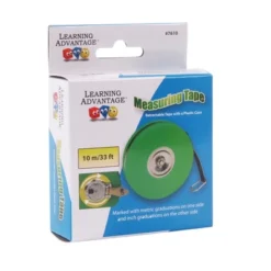 Learning Advantage Wind Up Tape Measure, 33 Ft., Pack Of 2