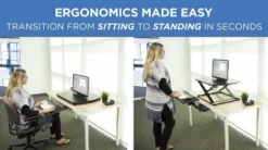 Mount-It! Sit Stand Keyboard Tray, Height Adjustable Under Desk Keyboard And Mouse Drawer With Ergonomic Wrist Rest Pad -Office Supplies GUEST 75ab8dd1 f8c4 43ea 9ed5 0d3b1d16bc94