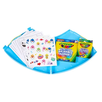 Crayola 50pc Art Case - Baby Shark 2 Crayola 50pc Art Case - Baby Shark - Image 2