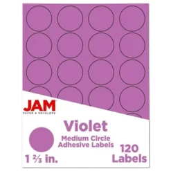 JAM Paper Circle Sticker Seals 1 2/3" 120ct -Office Supplies GUEST 775333e6 4ee1 41f4 8997 cf27deb9da6b