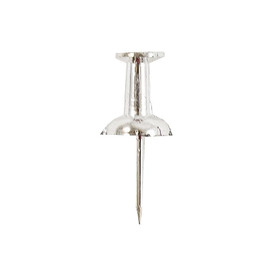 JAM Paper Colored Pushpins Silver Push Pins 2 Packs Of 100 (222419054A) 2 JAM Paper Colored Pushpins Silver Push Pins 2 Packs Of 100 (222419054A) - Image 2