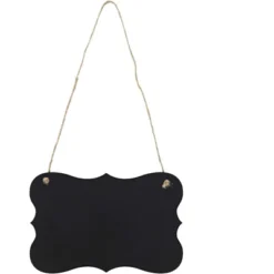 Juvale 6-Pack Black Hanging Acrylic Chalkboard Message Board Signs Liquid & Standard Chalk 4 X 6 In -Office Supplies GUEST 7af1195d 446b 4e1b 9e2a 2075932bf824