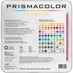 Prismacolor Premier Soft Core Colored Pencils, Assorted Colors, Set Of 72