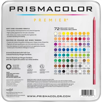 Prismacolor Premier Soft Core Colored Pencils, Assorted Colors, Set Of 72 1 Prismacolor Premier Soft Core Colored Pencils, Assorted Colors, Set Of 72