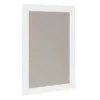 18.5" X 27.5" Bosc Framed Gray Linen Fabric Pinboard White - DesignOvation