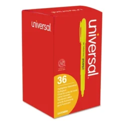 Universal Pocket Clip Highlighter Chisel Tip Fluorescent Yellow Ink 36/Pack 08856 -Office Supplies GUEST 7e7510dd d2f7 4a81 8eb7 a7c5d140d104
