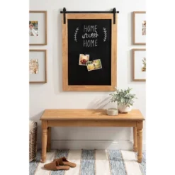 24" X 36" Samuels Wood Framed Wall Chalkboard Rustic Brown/Black - Kate & Laurel All Things Decor -Office Supplies GUEST 7f4ec6af 0679 40f6 af5e a6751813d520