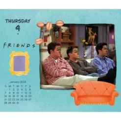 Trends International Inc. 2024 Daily Desk Calendar 4.25"x5" Friends -Office Supplies GUEST 822bc087 af4e 457a a848 ad19fd4dda96
