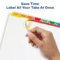 Avery Print & Apply Clear Label Dividers W/Color Tabs 8-Tab Letter 5 Sets 11419 10 Avery Print & Apply Clear Label Dividers W/Color Tabs 8-Tab Letter 5 Sets 11419 -Office Supplies GUEST 825ed0d8 5110 4ed8 820f d86e4d1466b7
