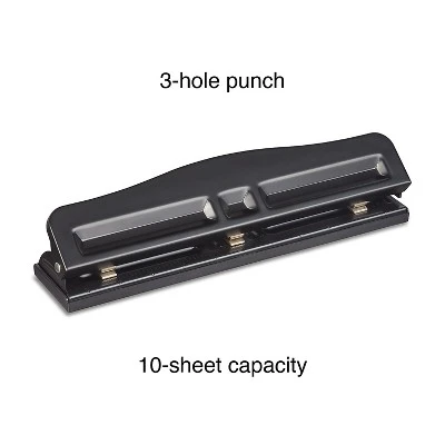 MyOfficeInnovations Adjustable Punch 10 Sheet Capacity Black (24539-CC/10574) 799809 1 MyOfficeInnovations Adjustable Punch 10 Sheet Capacity Black (24539-CC/10574) 799809