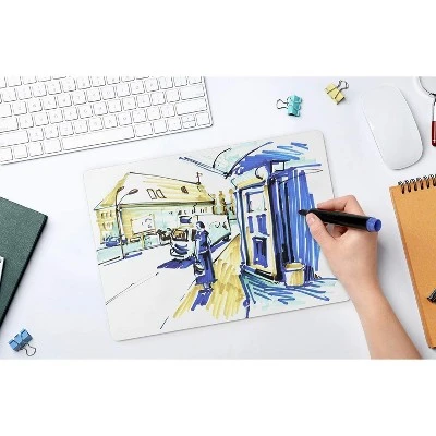 Arteza White Dry Erase Lapboards With Pen Holder (12"x6") - 16 Pack 2 Arteza White Dry Erase Lapboards With Pen Holder (12"x6") - 16 Pack - Image 2