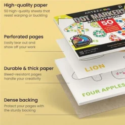 Arteza Kids Dot Markers 75ml, Alphabet/Numbers/Shapes Book, 7 Pieces -Office Supplies GUEST 866c46f6 af5f 4717 a983 c1b0a0330caa