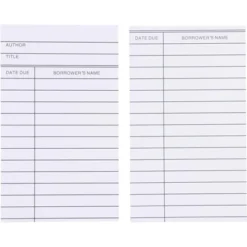 Paper Junkie 250 Pack Blank Library Cards For School Book Checkouts, CDs, DVDs, Vinyl Records, Classroom Supplies, White, 3 X 5 In -Office Supplies GUEST 87636147 3a8c 4e02 bf13 79da4bbc3fa5