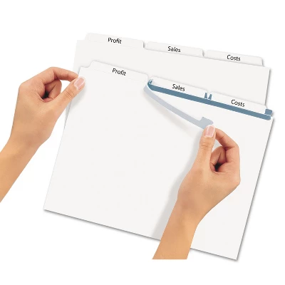 Avery Print & Apply Clear Label Unpunched Dividers 3-Tab Ltr 25 Sets 11442 1 Avery Print & Apply Clear Label Unpunched Dividers 3-Tab Ltr 25 Sets 11442