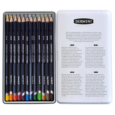 Studio Colored Pencils Multicolor - Derwent 12ct 2 Studio Colored Pencils Multicolor - Derwent 12ct - Image 2