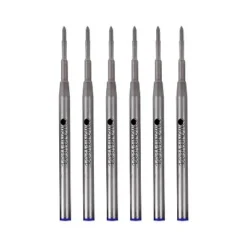 Monteverde Ballpoint Pen Refill Medium Point Blue Ink 6 Pack (M433BU)
