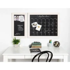 29" X 23" Beatrice Framed Magnetic Chalkboard Calendar White - DesignOvation 7 29" X 23" Beatrice Framed Magnetic Chalkboard Calendar White - DesignOvation -Office Supplies GUEST 8f9fcc10 95ad 4c1d 941a 7fe18a6cea7c