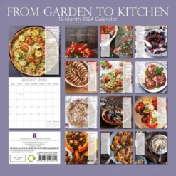 The Gifted Stationery 2024 Square Wall Calendar, From Garden To Kitchen, 16-Month Food Theme With 180 Reminder Stickers (12x12 In) -Office Supplies GUEST 907d915d c18a 46ab 875c 9dcec6375d4f