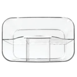 MDesign Small Plastic Storage Caddy Tote For Desktop Office Supplies - Clear -Office Supplies GUEST 9098b9fc 907b 4acc bfd3 fb8e386c77de