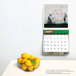 Browntrout 2024 Wall Calendar 12"x12" Banksy's Graffiti -Office Supplies GUEST 93356aff e83c 4123 b14b d48f04bc2b27