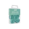 JAM Paper Colored Circular Paper Clips Round Paperclips Teal 2 Packs Of 50 21832066B