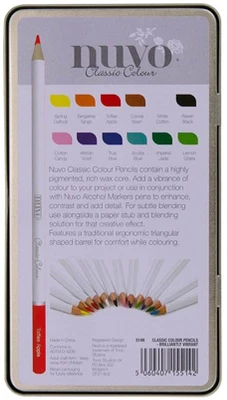 Nuvo Classic Color Pencils 12/Pkg-Brilliantly Vibrant