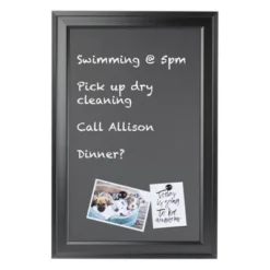 18.5" X 27.5" Bosc Framed Magnetic Chalkboard Black - DesignOvation -Office Supplies GUEST 94fac4e9 eadb 4264 8525 2e727d64c28c