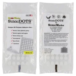 StikkiWorks StikkiDOTS™, Adhesive Dots, 50 Per Pack, 6 Packs