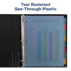 Avery Index Maker Print & Apply Clear Label Plastic Dividers 5-Tab Letter 11452 -Office Supplies GUEST 97152811 a514 4a13 b63d 38368510216c