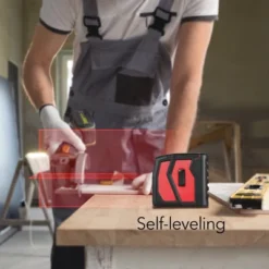 Dartwood Self-Leveling Laser Level Tool With Horizontal And Vertical Cross Lines And Rechargeable Battery (3 Pack, Red) -Office Supplies GUEST 98a52a81 f85d 4fcb 8aa1 e8744a31ae77