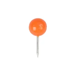 JAM PAPER Round Head Push Pins Orange 100/Pack (346RTOR) -Office Supplies GUEST 98da83f3 630e 4972 930a 2e854366292d