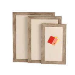 18" X 27" Rustic Wood Beatrice Pinboard Brown - DesignOvation -Office Supplies GUEST 9919f384 abf9 4221 9374 ef513c422896