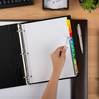 Avery Print & Apply Clear Label Dividers W/Color Tabs 12-Tab Letter 5 Sets 11405 6 Avery Print & Apply Clear Label Dividers W/Color Tabs 12-Tab Letter 5 Sets 11405 - Image 6