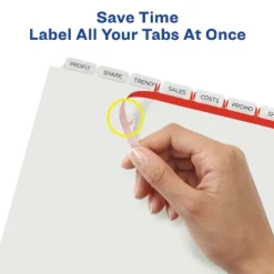 Avery Print & Apply Clear Label Dividers W/White Tabs 8-Tab Letter 25 Sets 11447 -Office Supplies GUEST 9c5818ea 6738 4209 8d07 25c553568cce